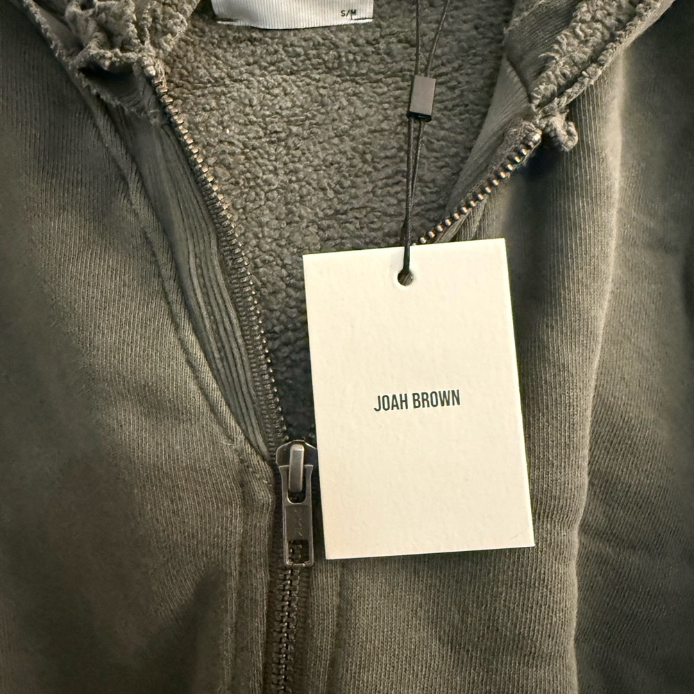 Joah Brown Charcoal Zip-Up Jacket